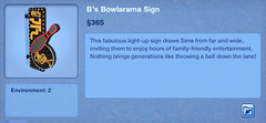 B's Bowlarama Sign