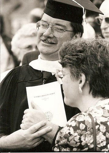 1992 Jim and Agnes Saddington at comm