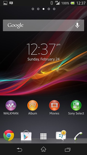 Sony Xperia Z - Lock/Home Screen