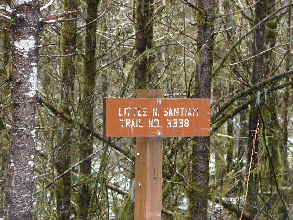 Little North Santiam Trail sign