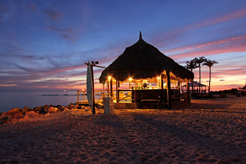 ocean sunset sea netherlands bar marriott december southern hut caribbean tiki curaçao 2012 antilles