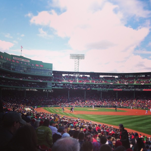 Oh Fenway. It's good to be back. #gosox