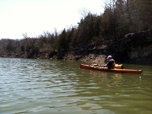kayaking stockton lake - aldrich waterfowl refuge