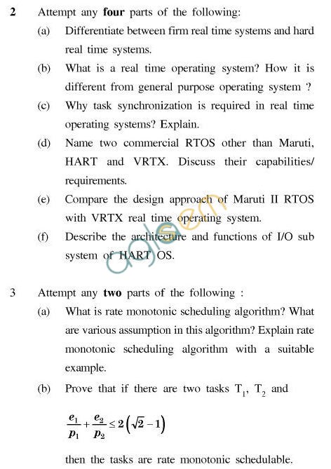 UPTU B.Tech Question Papers - CS-044-Multimedia Systems