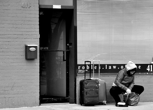 street bw white black bus photography nikon streetphotography luggage theme weekly d90 52weeks2013