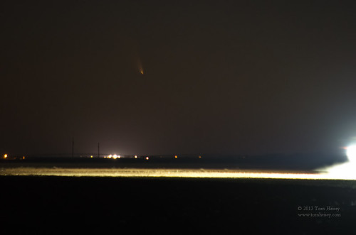 sunset moon landscape texas plains comet moonset crescentmoon lubbock cottonfield earthshine panstarrs