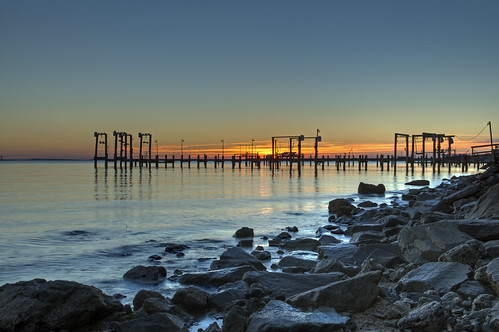 sunrise pier md maryland shore essex hdr highdynamicrange middleriver