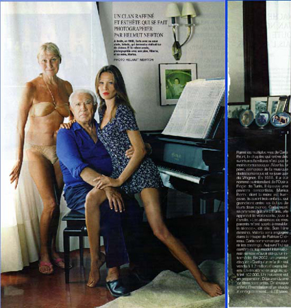 Paris Match Carla Bruni y sus padres publicado 17 enero 2008 Uti 425