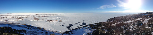 ocean winter snow ice newfoundland island north atlantic cape iceberg snowmobile skidoo bauld quirpon