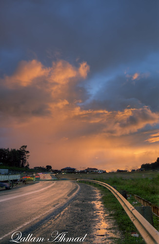 road sunset cloud canon landscape tokina malaysia borneo sabah f28 kundasang 500d 1116