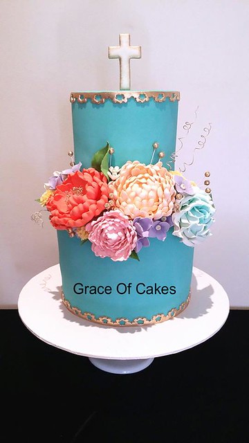 Holy Communion Cake by Grace Cutrupi Scodella of Grace Of Cakes