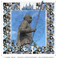 Wächter auf der Burg Hohenzollern -  Collage 139 Fotos