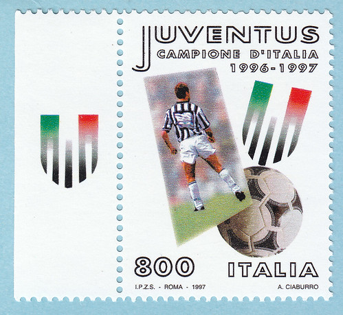 juventus campione d'italia stamp 1996-1997