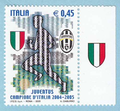 juventus campione d'italia stamp 2004-2005