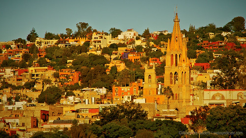 city sunset landscape mexico sanmigueldeallende paroquia