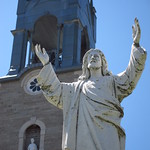 Day 2 - Statue in Front of Church in Maskinonge © Bobcatnorth