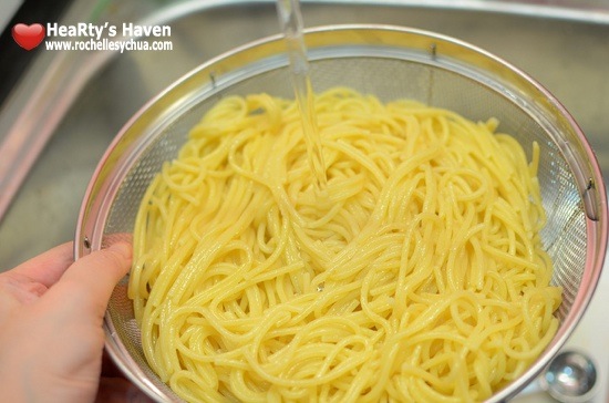 Recipe Pinoy Spaghetti Noodles cold Water