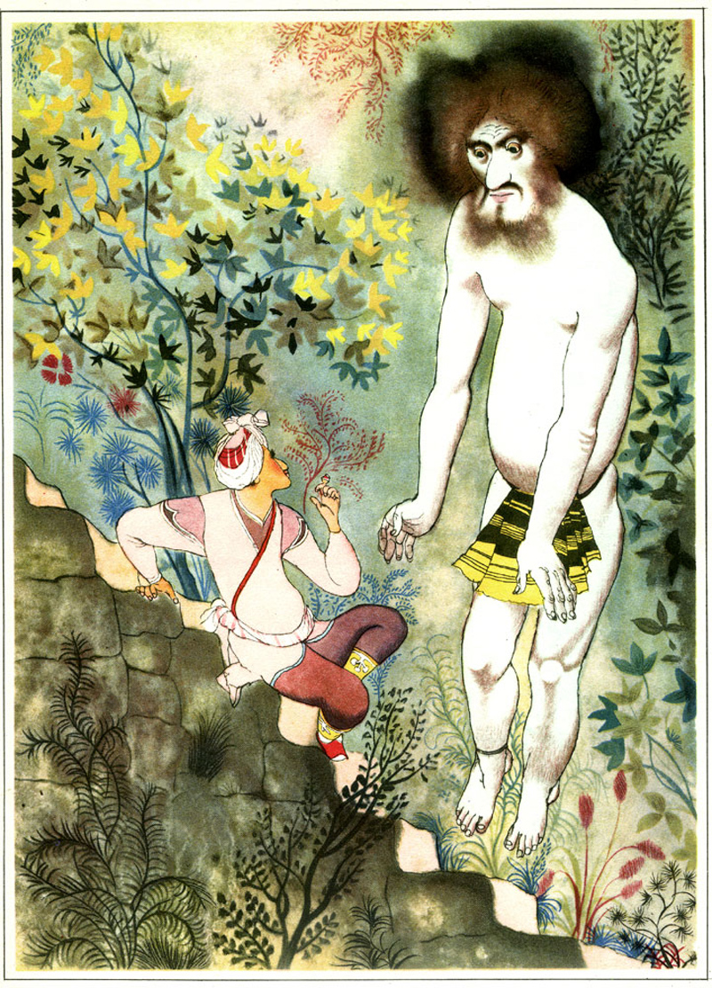 Jiri Trnka - Illustration for "Tales from the Arabian Nights" 1960 (1)