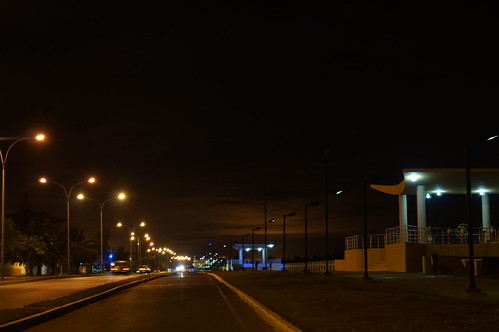 street city light sky orange cloud car night speed 35mm landscape luces calle highway venezuela sony ciudad maturin monagas alpha57 paseoaerobico