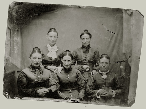 Tintype five women
