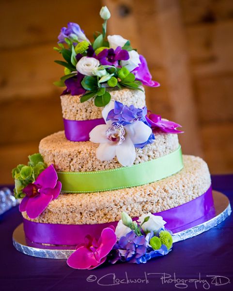 Rice Crispy Wedding Cake by BridalTweet Wedding Community