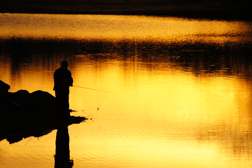 sunset fishing