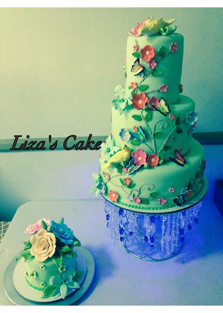 Enchanted Forest Theme Fondant Cake by Liza Ponce