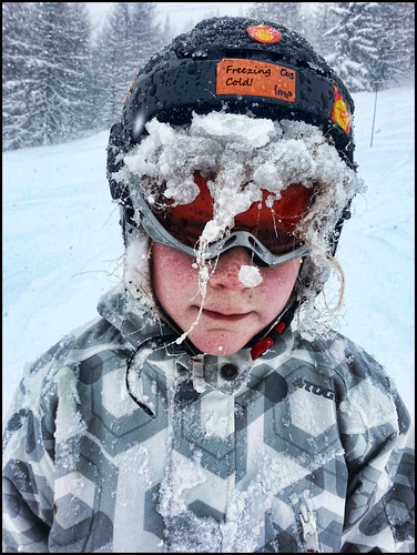 snow hair frozen skiing child day99 99365