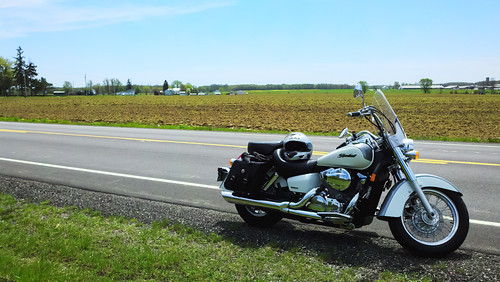 2005 shadow ohio color bike rural america honda outside outdoors farm story dorset motorcycle aero 750