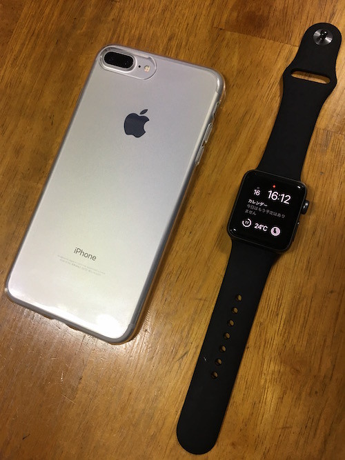 iPhone 7 PlusとApple Watch2