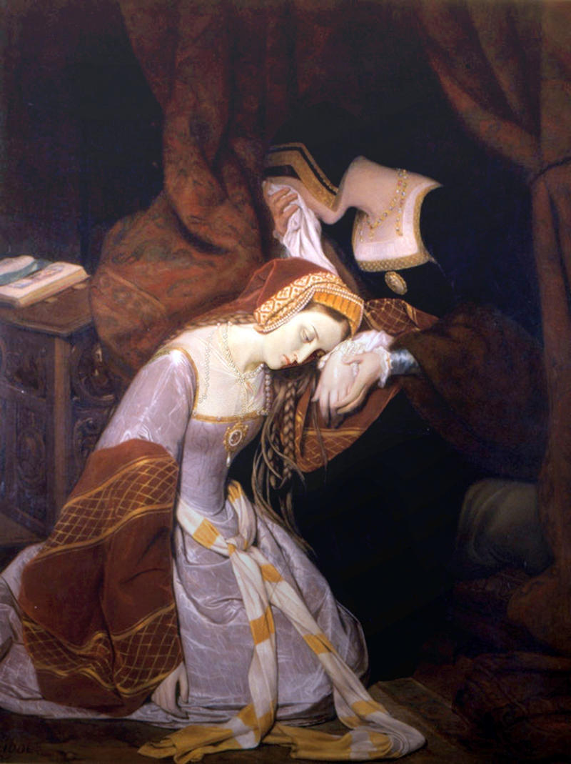 Anne Boleyn in the Tower by Edouard Cibot, 1835