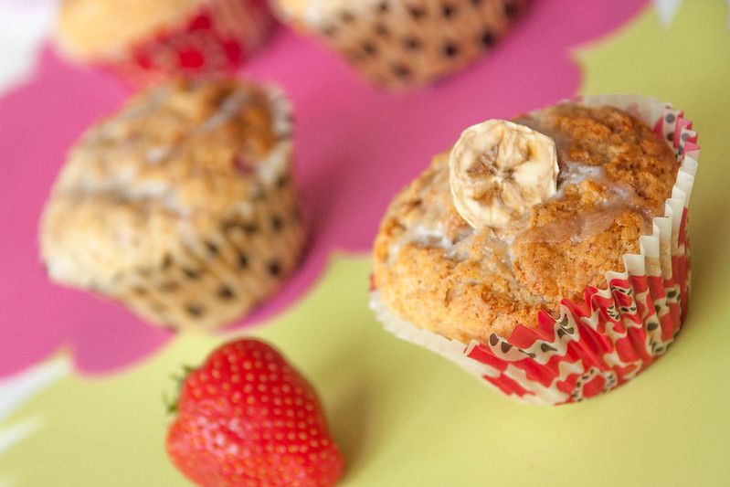 Strawberry banana muffins