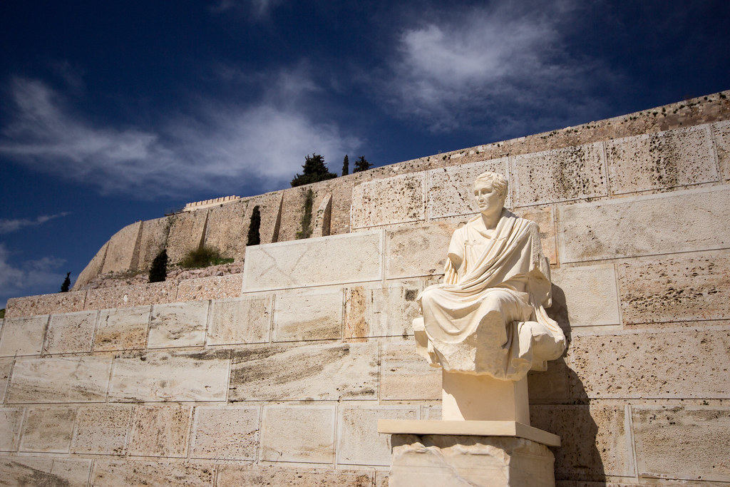Athens Acropolis Philosopher Statue