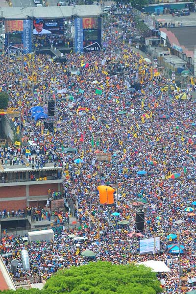 Capriles en Caracas