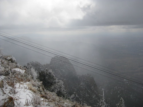 sky mist snow ski mountains newmexico santafe clouds forest route66 tram 66 route cables cablecar tramway canyons sandia sandiapeak riograndevalley tramcar sandiafoothills cibolanationalforest nationalscenicbyway sandiapeaktramway