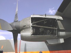 Engine of a military transport aircraft