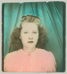 Photobooth woman tinted