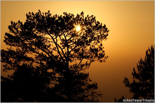 sunset orange silhouette frozen asia southeastasia burma myanmar chinhills mindat mindattownship mikestewartinasia