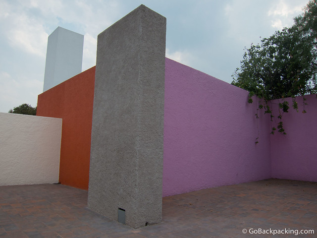 The very private rooftop terrace, where Luis Barragan liked to entertain guests