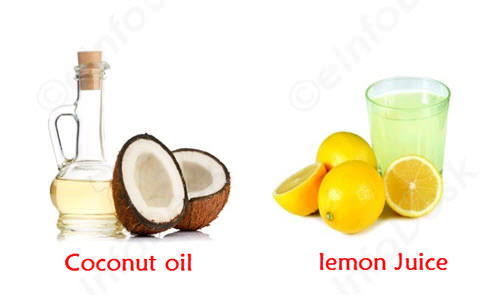 lemon juice and coconut oil for hair growth and prevent hair loss