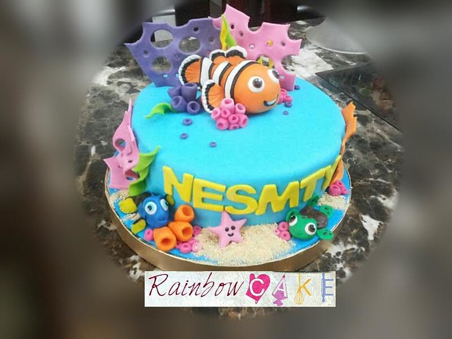 Nemo Fondant Cake by Radwa Aboelmagd of Rainbow cake