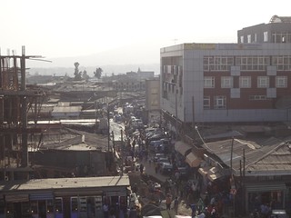 Vista do Merkato em Addis Ababa