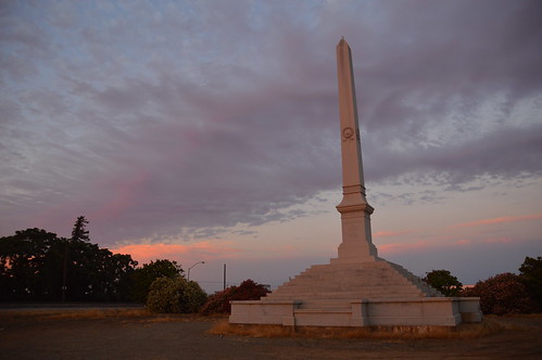 merced ca california sunset georgehicksfancher monument obelisk