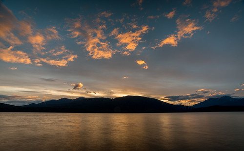 light sunset newzealand sky lake night clouds dusk teanau fiordland pwpartlycloudy