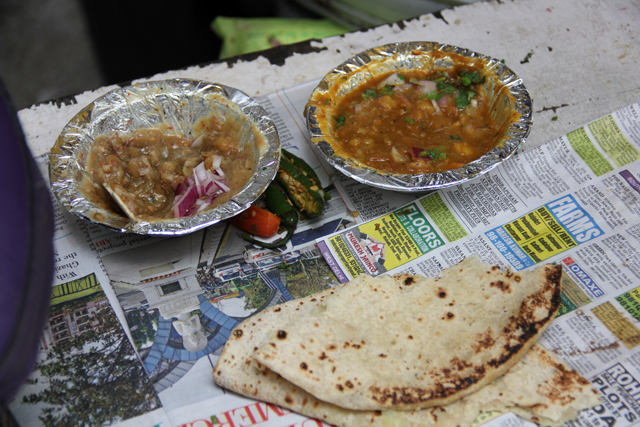 Chole bhature is a traditional North Indian food.