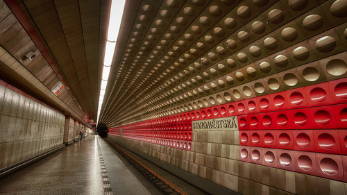 sunrise underground prague metro walk staromestska