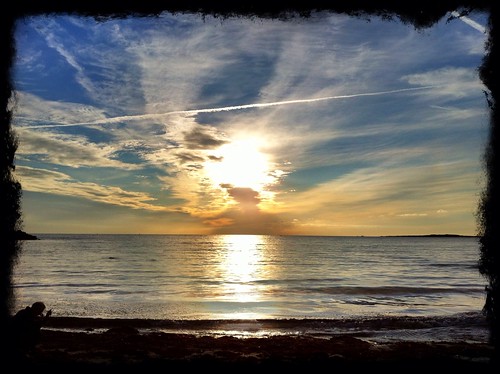 ocean sunset sea sweden schweden sverige vader varberg hav iphone solnedgång fotosondag fs120819
