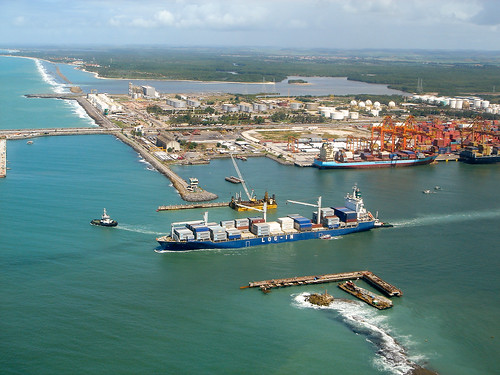 brazil southamerica harbor industrial ship aerialview helicopter recife atlanticocean pernambuco 2012