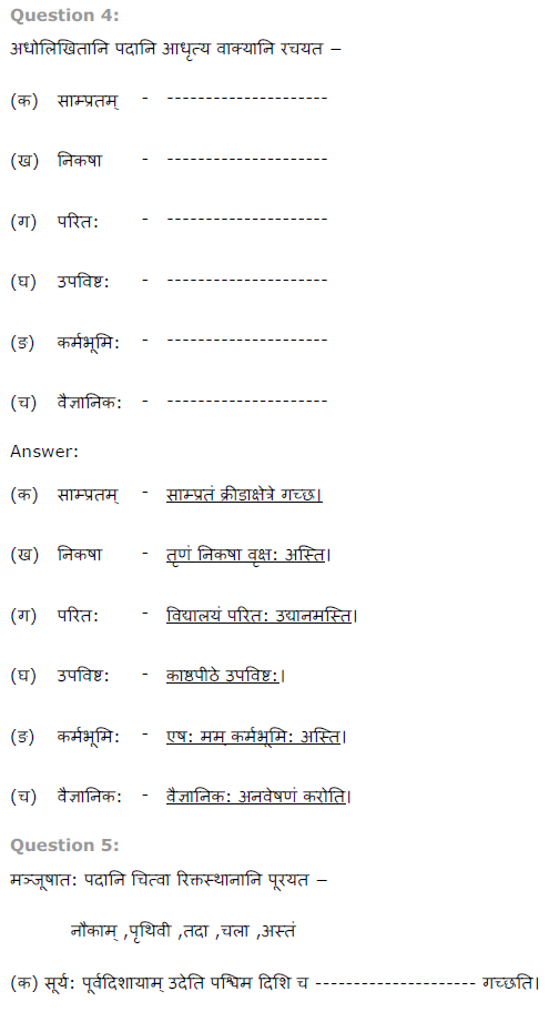 NCERT Solutions for Class 8th Sanskrit/