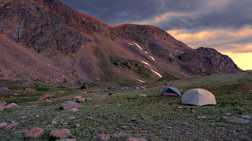 albinolake absarokabeartoothwilderness absarokabeartooth wilderness mountain mountains sunset backpacking backcountry hiking tents montana